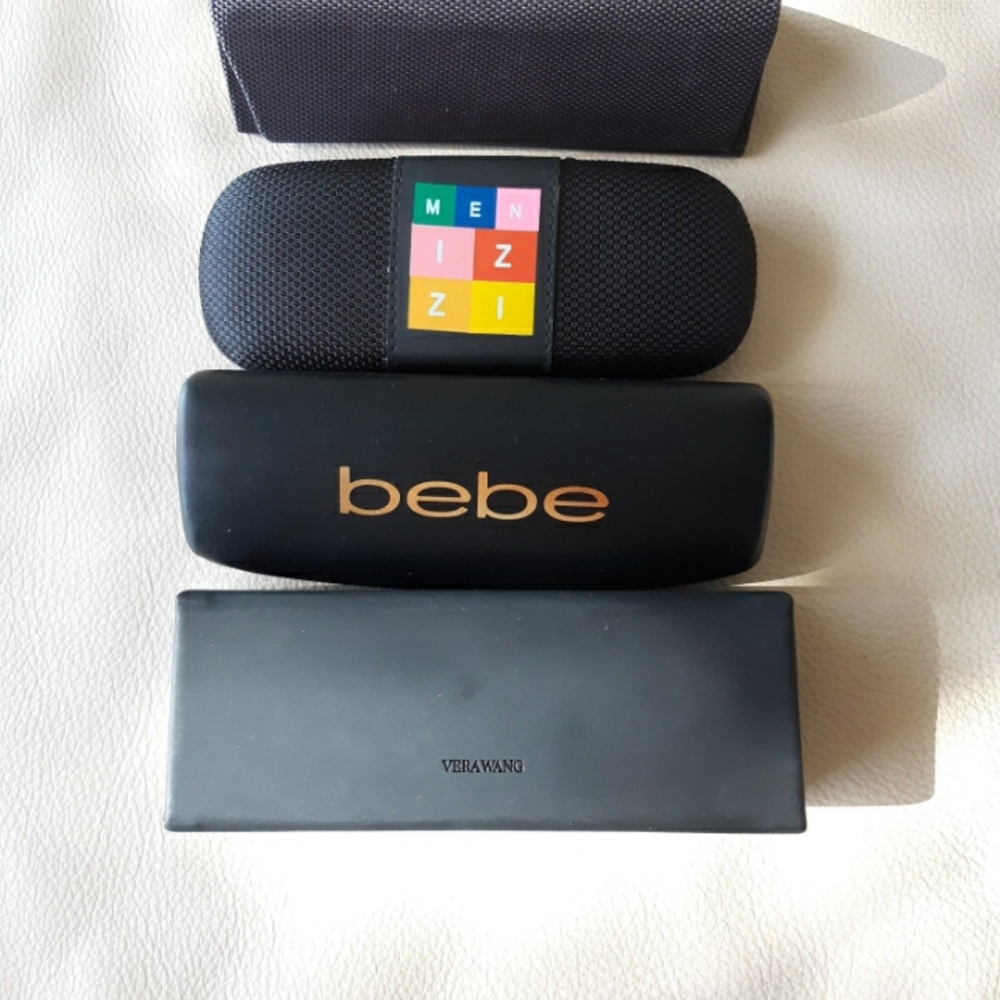 4 EUC Bebe Vera Wang Menizzi & Flexon Eyewear Cases